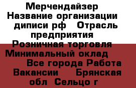 Мерчендайзер › Название организации ­ диписи.рф › Отрасль предприятия ­ Розничная торговля › Минимальный оклад ­ 25 000 - Все города Работа » Вакансии   . Брянская обл.,Сельцо г.